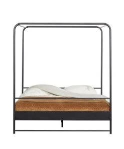 VtWonen Lits Lit En Métal 160x200cm Noir -Sommiers Soldes lit en metal 160x200cm noir 4