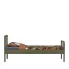 Woood Lits Lit En Métal 90x200cm Vert Kaki -Sommiers Soldes lit en metal 90x200cm vert kaki