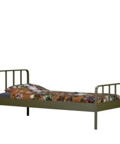 Woood Lits Lit En Métal 90x200cm Vert Kaki -Sommiers Soldes lit en metal 90x200cm vert kaki 2