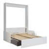 Calicosy Lits Lit Escamotable Avec Sofa Et Accoudoirs Blanc - 140X200