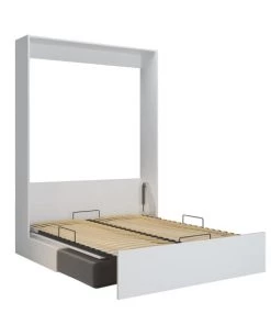 Calicosy Lits Lit Escamotable Blanc Et Sofa Sans Accoudoirs - 140X200
