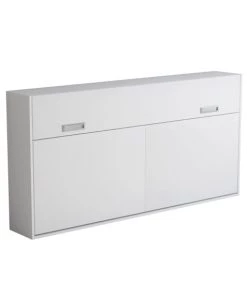 Calicosy Lits Lit Escamotable Horizontal 1 Place Avec Pied - 90 X 200 Cm - Blanc 8 Calicosy Lits Lit Escamotable Horizontal 1 Place Avec Pied - 90 X 200 Cm - Blanc -Sommiers Soldes lit escamotable horizontal 1 place avec pied 90 x 200 cm blanc 3