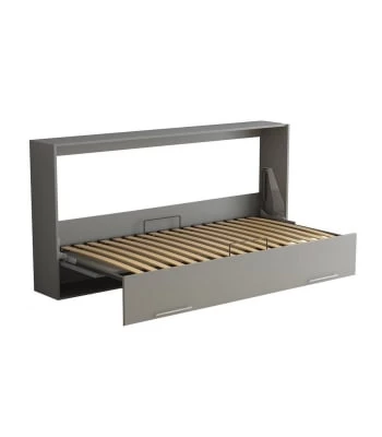 Calicosy Lits Lit Escamotable Horizontal 1 Place Avec Pied - 90 X 200 Cm - Marron 8 Calicosy Lits Lit Escamotable Horizontal 1 Place Avec Pied - 90 X 200 Cm - Marron – Image 6
