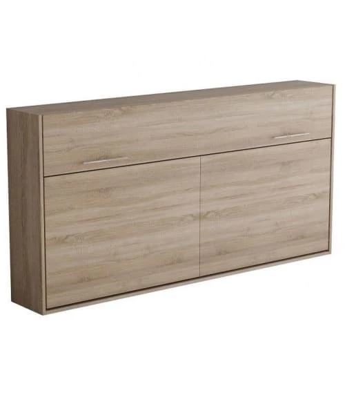 Calicosy Lits Lit Escamotable Horizontal 1 Place Avec Pied - 90 X 200 Cm - Marron 5 Calicosy Lits Lit Escamotable Horizontal 1 Place Avec Pied - 90 X 200 Cm - Marron – Image 3