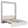 Calicosy Lits Lit Escamotable Vertical 1 Place Avec Pied - 160x200 Cm - Blanc