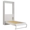 Calicosy Lits Lit Escamotable Vertical 1 Place Avec Pied - 90x200 Cm - Blanc 1 Calicosy Lits Lit Escamotable Vertical 1 Place Avec Pied - 90x200 Cm - Blanc -Sommiers Soldes lit escamotable vertical 1 place avec pied 90x200 cm blanc