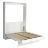 Calicosy Lits Lit Escamotable Vertical 2 Places - 140 X 200 Cm - Blanc