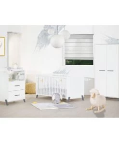 BabyPrice Lits Lit évolutif 140x70 - Little Big Bed En Bois Blanc -Sommiers Soldes lit evolutif 140x70 little big bed en bois blanc 11