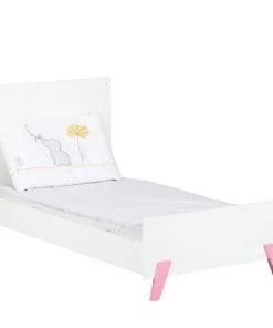 BabyPrice Lits Lit évolutif 140x70 - Little Big Bed En Bois Blanc -Sommiers Soldes lit evolutif 140x70 little big bed en bois blanc 14