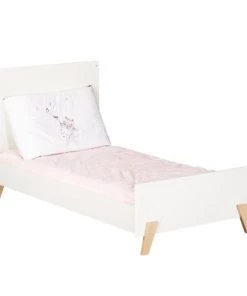 BabyPrice Lits Lit évolutif 140x70 - Little Big Bed En Bois Blanc -Sommiers Soldes lit evolutif 140x70 little big bed en bois blanc 4