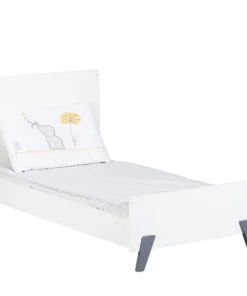 BabyPrice Lits Lit évolutif 140x70 - Little Big Bed En Bois Blanc -Sommiers Soldes lit evolutif 140x70 little big bed en bois blanc 9