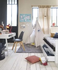 Maisons Du Monde Lits Lit Extensible 90x190 Blanc -Sommiers Soldes lit extensible 90x190 blanc 1000 16 30 181865 3