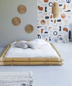 Tikamoon Lits Lit Futon En Bambou 160x200 Cm