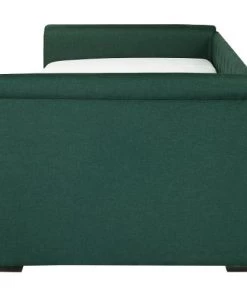 Beliani Lits Lit Gigogne En Tissu Vert Foncé 80 X 200 Cm -Sommiers Soldes lit gigogne en tissu vert fonce 80 x 200 cm 4