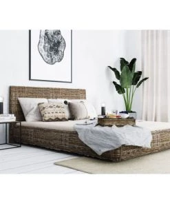 Grenier Alpin Lits Lit King Size En Kubu 160 X 200 Cm -Sommiers Soldes lit king size en kubu 160 x 200 cm 2