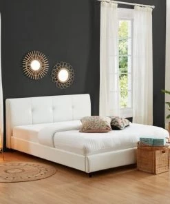 Baita Lits Lit Simili Blanc 160x200 Sommier Inclus 9 Baita Lits Lit Simili Blanc 160x200 Sommier Inclus -Sommiers Soldes lit simili blanc 160x200 sommier inclus 5