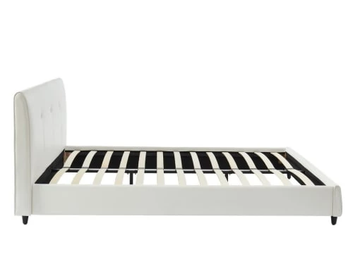 Baita Lits Lit Simili Blanc 160x200 Sommier Inclus 7 Baita Lits Lit Simili Blanc 160x200 Sommier Inclus – Image 5