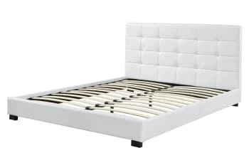 Baita Lits Lit Simili Noir 160x200 Sommier Inclus 8 Baita Lits Lit Simili Noir 160x200 Sommier Inclus – Image 6