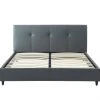 Baita Lits Lit Simili Gris 140x190 Sommier Inclus -Sommiers Soldes lit simili gris 140x190 sommier inclus