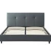 Baita Lits Lit Simili Gris 160x200 Sommier Inclus -Sommiers Soldes lit simili gris 160x200 sommier inclus
