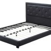 Baita Lits Lit Simili Noir 140x190 Sommier Inclus -Sommiers Soldes lit simili noir 140x190 sommier inclus 1
