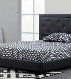 Baita Lits Lit Simili Noir 140x190 Sommier Inclus -Sommiers Soldes lit simili noir 140x190 sommier inclus 2
