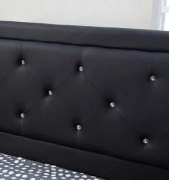Baita Lits Lit Simili Noir 140x190 Sommier Inclus -Sommiers Soldes lit simili noir 140x190 sommier inclus 4