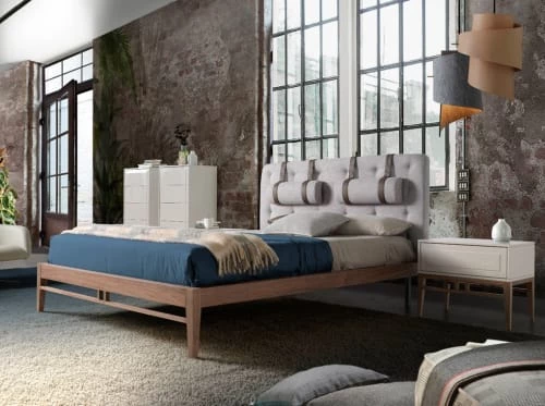 Angel Cerda Lits Lit Tissu Gris Clair 150x200 Avec Sommier Inclus 4 Angel Cerda Lits Lit Tissu Gris Clair 150x200 Avec Sommier Inclus – Image 2