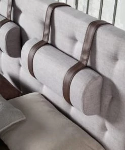 Angel Cerda Lits Lit Tissu Gris Clair 150x200 Avec Sommier Inclus 7 Angel Cerda Lits Lit Tissu Gris Clair 150x200 Avec Sommier Inclus -Sommiers Soldes lit tissu gris clair 150x200 avec sommier inclus 2