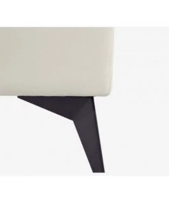 Artecosy Lits Lit Velours Et Métal Noir Beige -Sommiers Soldes lit velours et metal noir beige 4