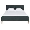 Maisons Du Monde Lits Lit Vintage 160x200 Avec Sommier à Lattes En Velours Vert Foncé, OEKO-TEX® -Sommiers Soldes lit vintage 160x200 avec sommier a lattes en velours vert fonce oeko tex 1000 5 38 219798 1