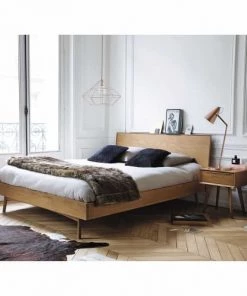 Maisons Du Monde Lits Lit Vintage 160x200 En Chêne Massif -Sommiers Soldes lit vintage 160x200 en chene massif 1000 7 11 146955 1