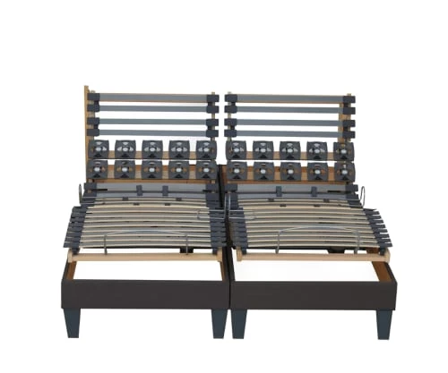 Idliterie Lot 2 Sommiers Relaxation Electrique Anthracite 2x80x200 6 Idliterie Lot 2 Sommiers Relaxation Electrique Anthracite 2x80x200 – Image 4