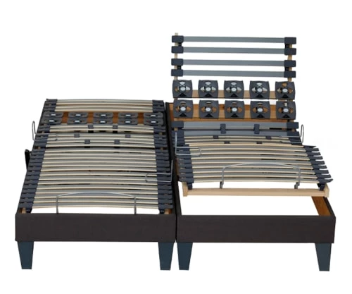 Idliterie Lot 2 Sommiers Relaxation Electrique Anthracite 2x80x200 7 Idliterie Lot 2 Sommiers Relaxation Electrique Anthracite 2x80x200 – Image 5