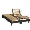 Idliterie Lot 2 Sommiers Relaxation Electrique Anthracite 2x90x200 -Sommiers Soldes lot 2 sommiers relaxation electrique anthracite 2x90x200