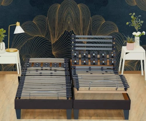 Idliterie Lot 2 Sommiers Relaxation Electrique Anthracite 2x90x200 5 Idliterie Lot 2 Sommiers Relaxation Electrique Anthracite 2x90x200 – Image 3