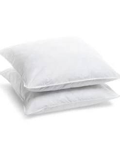 Bleu Câlin Lot De 2 Oreillers Confort Ferme 65x65cm