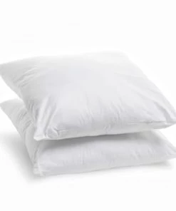 Bleu Câlin Lot De 2 Oreillers Moelleux Enveloppe Coton Bio Gots 60x60cm