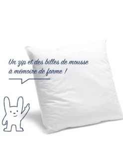 Bleu Câlin Oreillers Oreiller à Copeaux Mousse Mémoire De Forme Enveloppe Coton 60x60cm 8 Bleu Câlin Oreillers Oreiller à Copeaux Mousse Mémoire De Forme Enveloppe Coton 60x60cm -Sommiers Soldes oreiller a copeaux mousse memoire de forme enveloppe coton 60x60cm 2