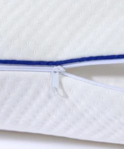 Bleu Câlin Oreillers Oreiller Confort Ergonomique Coton Bio 50x70cm -Sommiers Soldes oreiller confort ergonomique coton bio 50x70cm 4