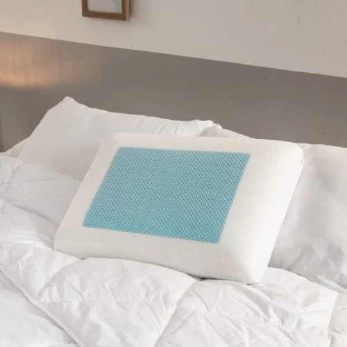 Bleu Câlin Oreillers Oreiller Confort Ergonomique Textile Gel Rafraichissant 56x36x12cm 4 Bleu Câlin Oreillers Oreiller Confort Ergonomique Textile Gel Rafraichissant 56x36x12cm – Image 2