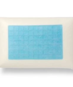 Bleu Câlin Oreillers Oreiller Confort Ergonomique Textile Gel Rafraichissant 56x36x12cm