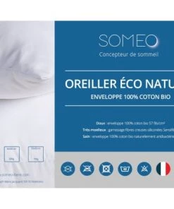 Someo Oreillers Oreiller éco Naturel Moelleux -Sommiers Soldes oreiller eco naturel moelleux 7