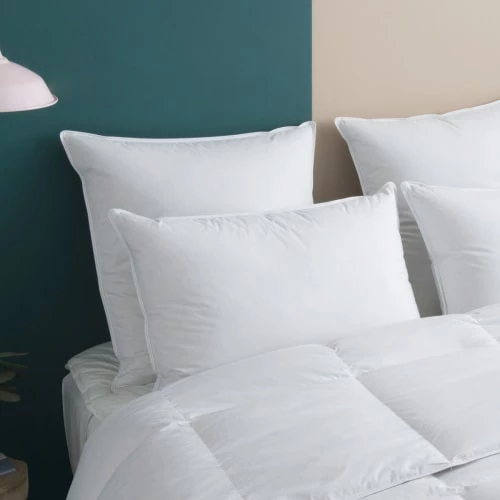 WAKE ME GREEN Oreillers Oreiller MOELLEUX 70% Duvet - Coton 65x65 Cm 4 WAKE ME GREEN Oreillers Oreiller MOELLEUX 70% Duvet - Coton 65x65 Cm – Image 2