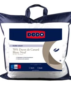 Dodo Oreillers Oreiller Naturel 70% Duvet De Canard 65x65 Cm -Sommiers Soldes oreiller naturel 70 duvet de canard 65x65 cm 2
