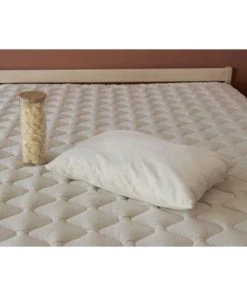 Pilimpi Oreillers Oreiller Naturel Moelleux Coton Bio - 100% LAINE VIERGE-70 X 50 Cm -Sommiers Soldes oreiller naturel moelleux coton bio 100 laine vierge 70 x 50 cm 4
