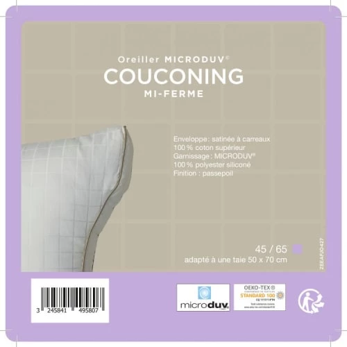 Lestra Oreillers Oreiller Synthétique Mi-ferme 45X65 Cm 6 Lestra Oreillers Oreiller Synthétique Mi-ferme 45X65 Cm – Image 4