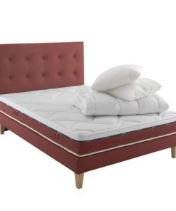 Someo Lits Pack Literie Latex, Tête De Lit Et Compléments 140 X 190 21 Cm