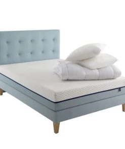 Someo Lits Pack Literie Mémoire De Forme Tête De Lit, Compléments 140 X 200 24 Cm