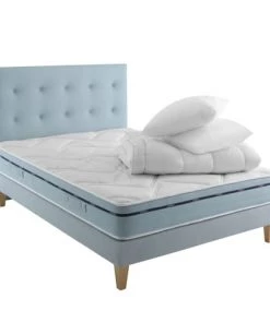 Someo Lits Pack Literie Mémoire De Forme Tête De Lit, Compléments 180 X 200 23 Cm